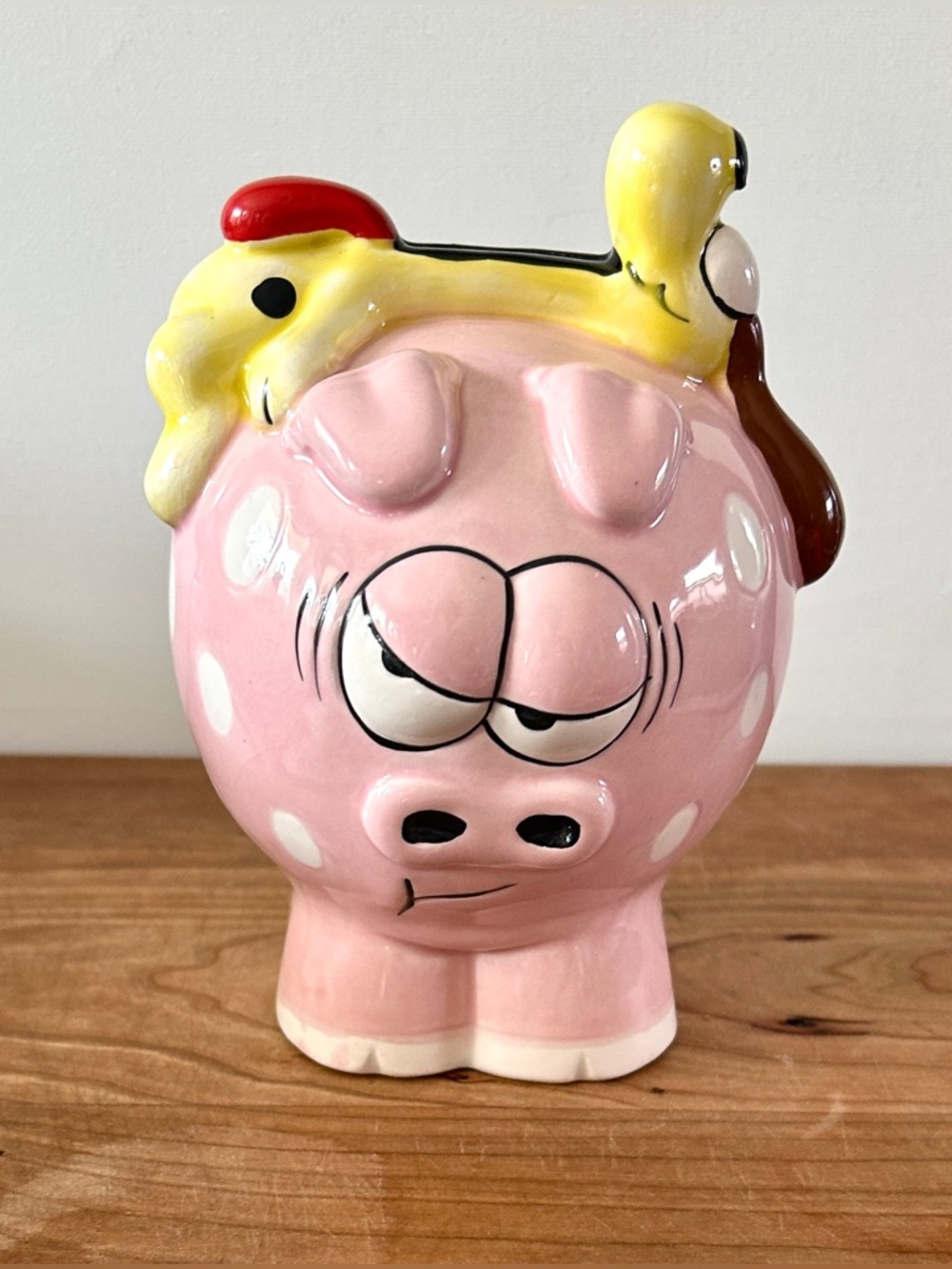 VTG ENESCO Garfield Cartoon ‘Arlene & Odie’ Ceramic Piggy Bank Vintage Garfield